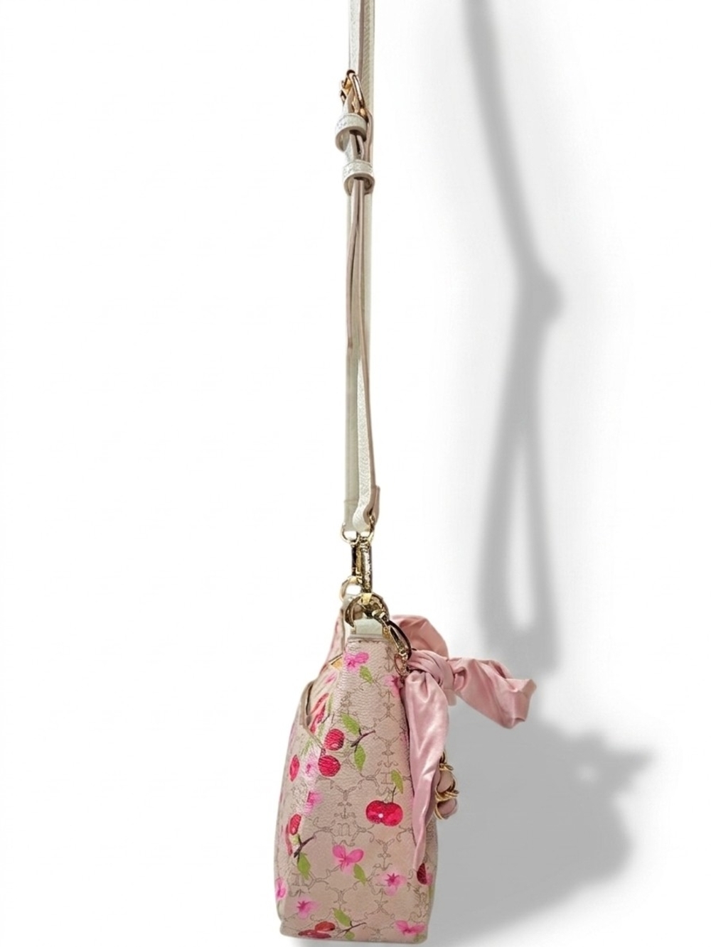 Nanette Lepore Pink Cherry-Print Shoulder Bag - Picture 4 of 12